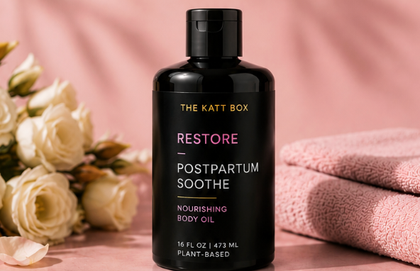 Restore Postpartum Soothe nourishing body oil — The 40+ Club